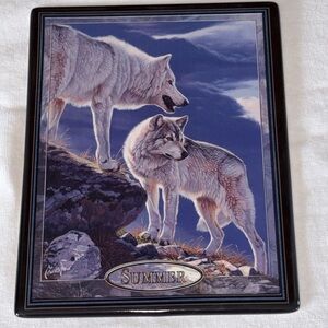 Bradford Exchange Seasons of the Wolf “Tundra (Summer)” Plate | Al Agnew | 2003